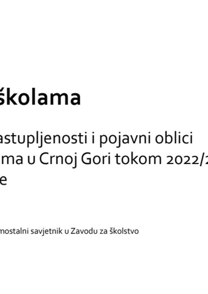 Prezentacija "Nasilje u školama"