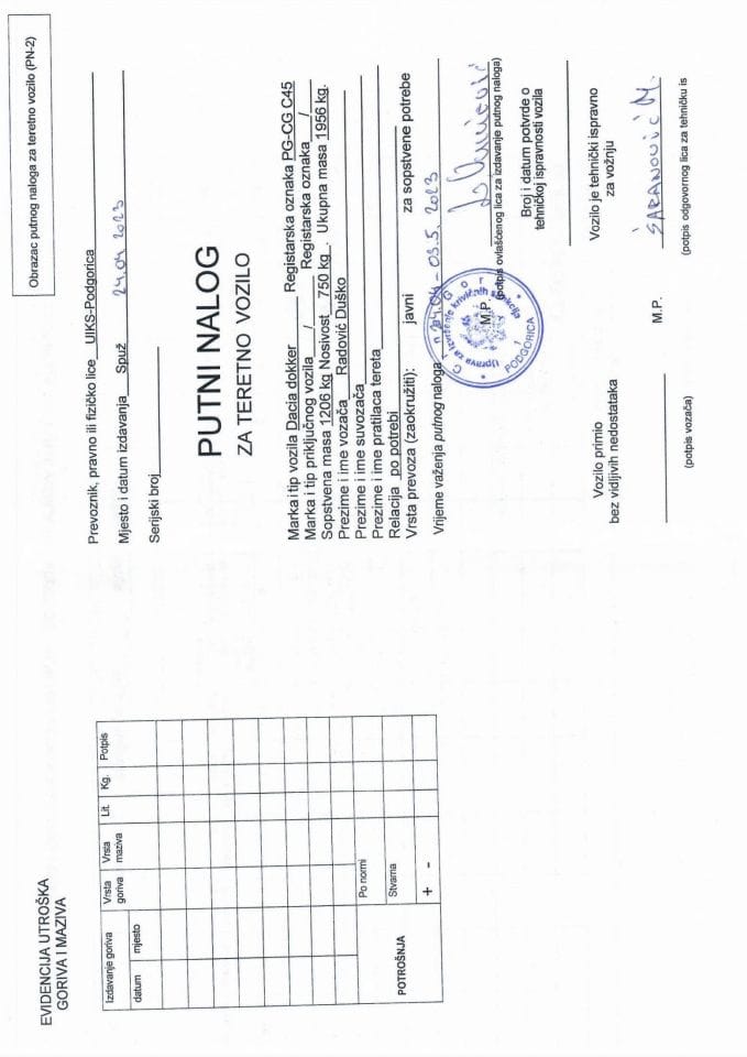 Putni nalozi od 24.4.2023. do 3.5.2023. -1