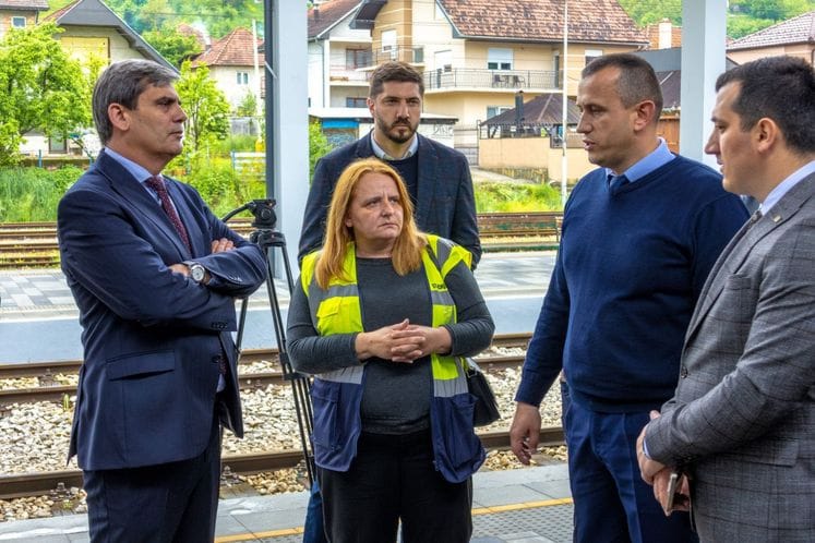 Obilazak završnih radova željezničke stanice u Bijelom Polju