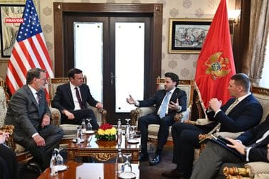 Dritan Abazović - američki ambasadori Kris Marfi i Geri Piters