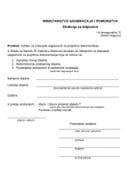 Zahtjev za izdavanje saglasnosti na projektnu dokumentaciju