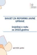 Izvještaj o radu Savjeta za reformu javne uprave za 2022. godinu (bez rasprave)