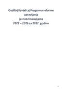 Godišnji Izvještaj Programa reforme upravljanja javnim finansijama 2022-2026 za 2022. godinu