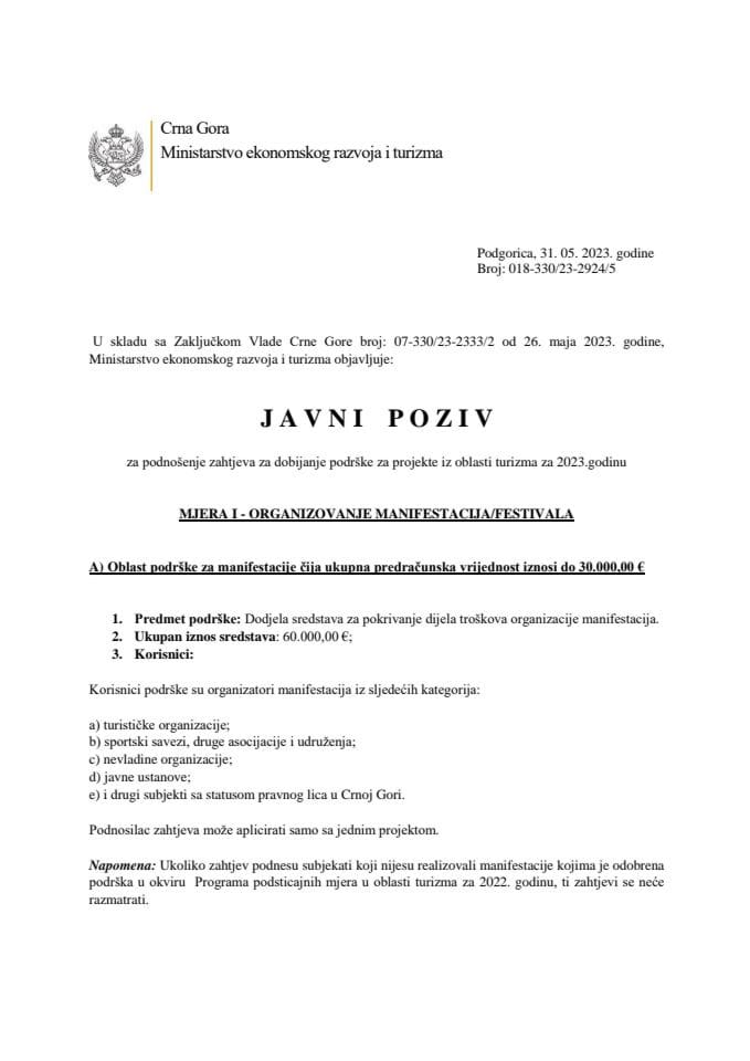 01. JAVNI POZIV - MJERA I-A -PDF