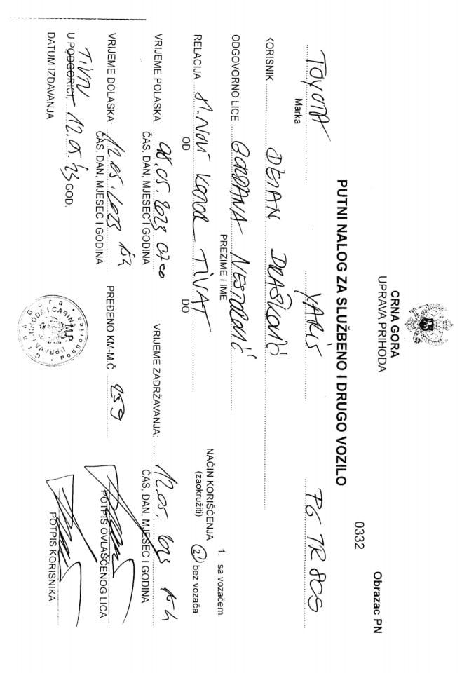 Putni nalozi - maj 2023.godine