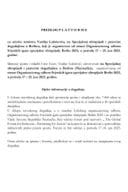 Predlog platforme za učešće ministra sporta i mladih Vasilija Laloševića na Svjetskim igrama specijalne olimpijade Berlin 2023, u periodu od 17. do 25. juna 2023. godine