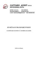 Извјештај о транспарентности 2022 - Cattaro Audit