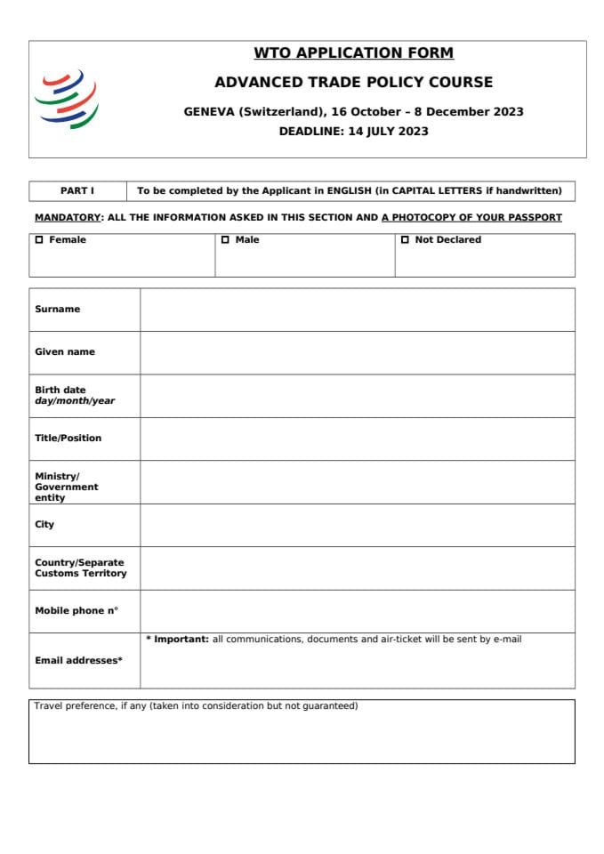 ATPC23-3 - Application form