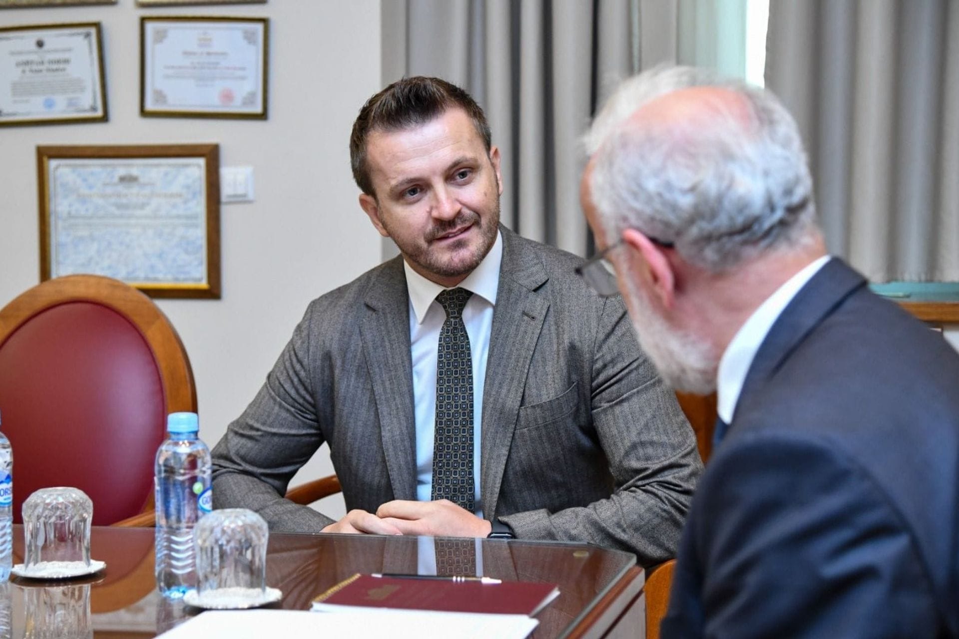 Skoplje- ministar Dukaj i  predsjednik Sobranja Džaferi(4)