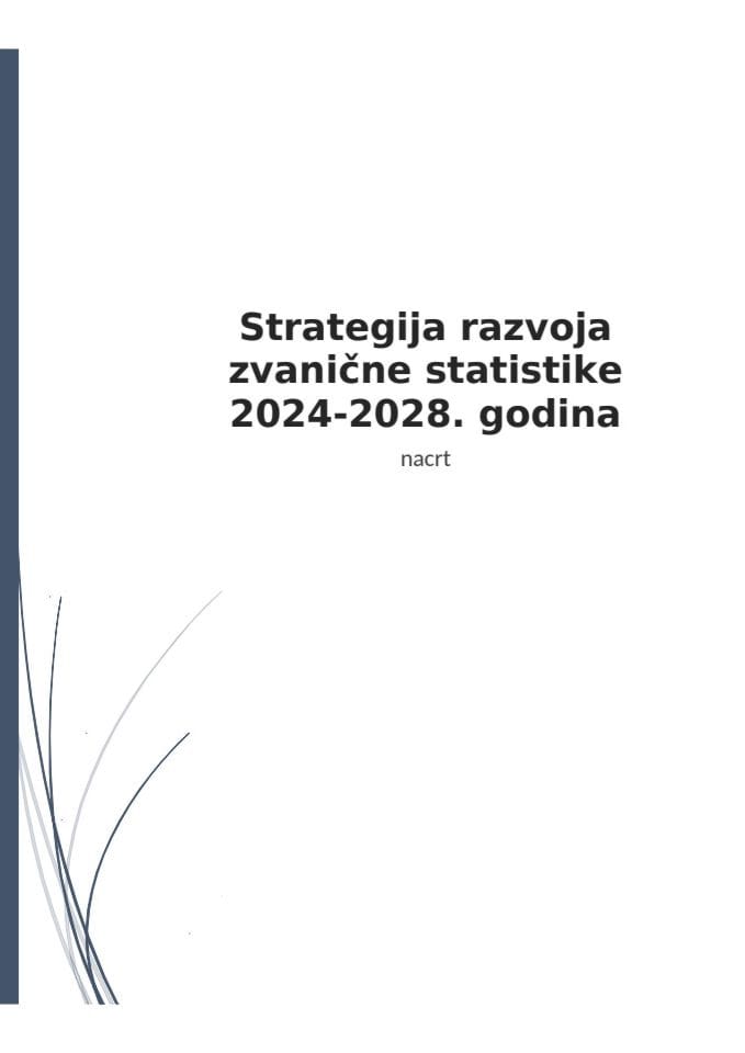 Нацрт Стратегије развоја званичне статистике 2024-2028
