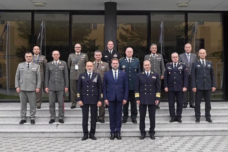 General Zoran Lazarević na sastanku načelnika generalštabova u Zagrebu