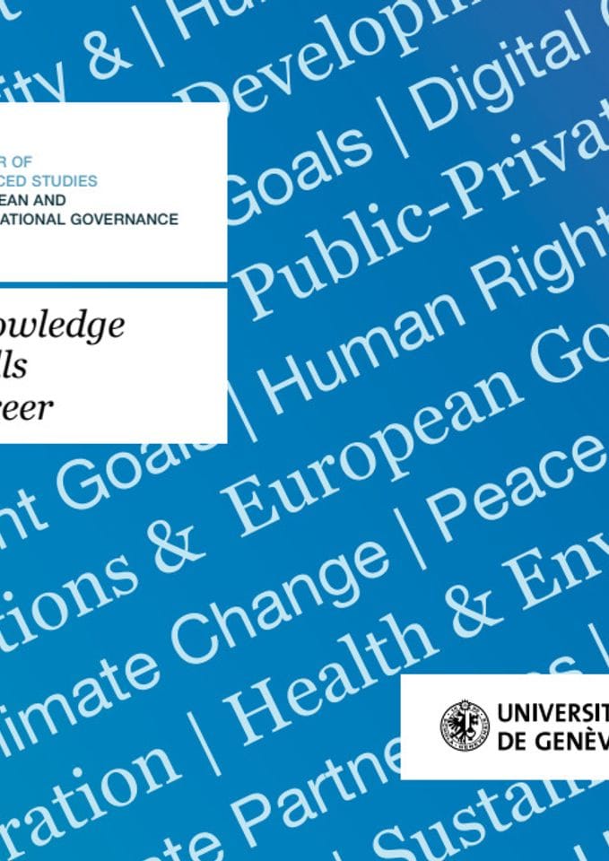 University of Geneva - MEIG Programme - Flyer academic year 2024-2025