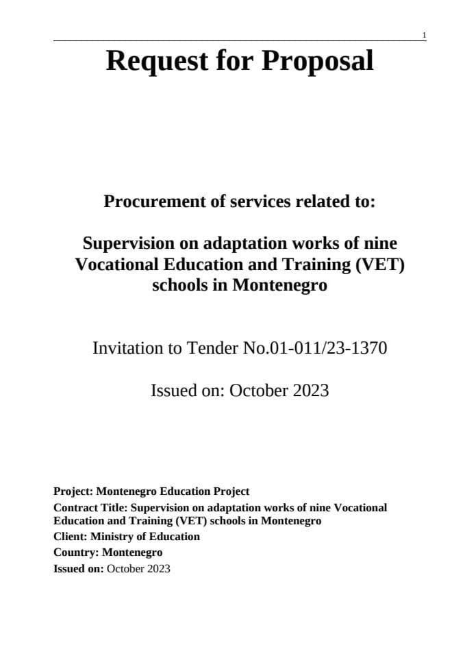 TENDERDOCS TD Supervision_9 VET_Final