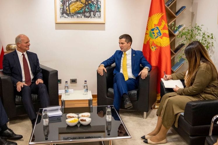 Aleksa Bečić, zamjenik predsjednika Vlade Crne Gore, održao je sastanak sa austrijskim ambasadorom, Karlom Milerom