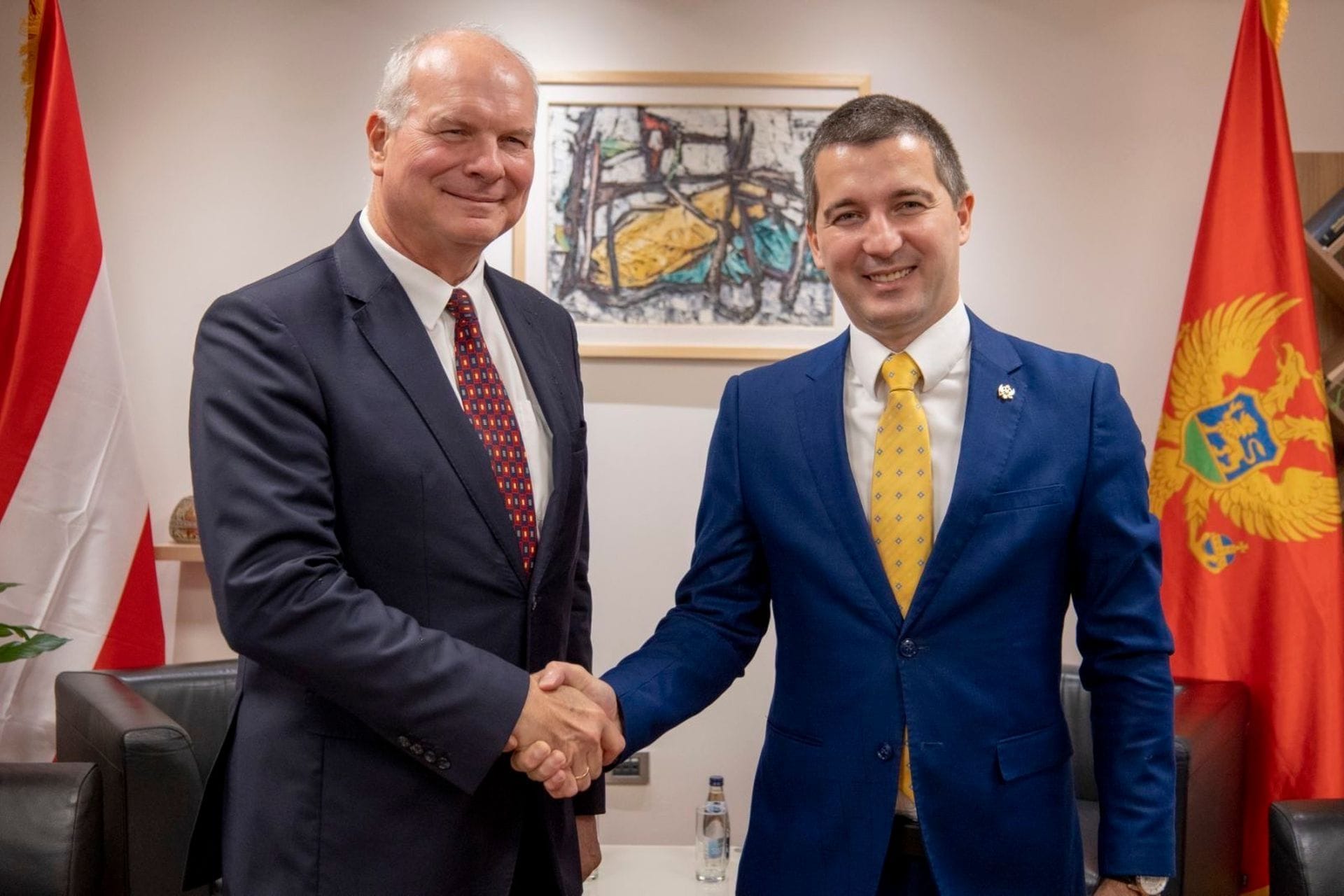 Aleksa Bečić, zamjenik predsjednika Vlade Crne Gore, održao je sastanak sa austrijskim ambasadorom, Karlom Milerom