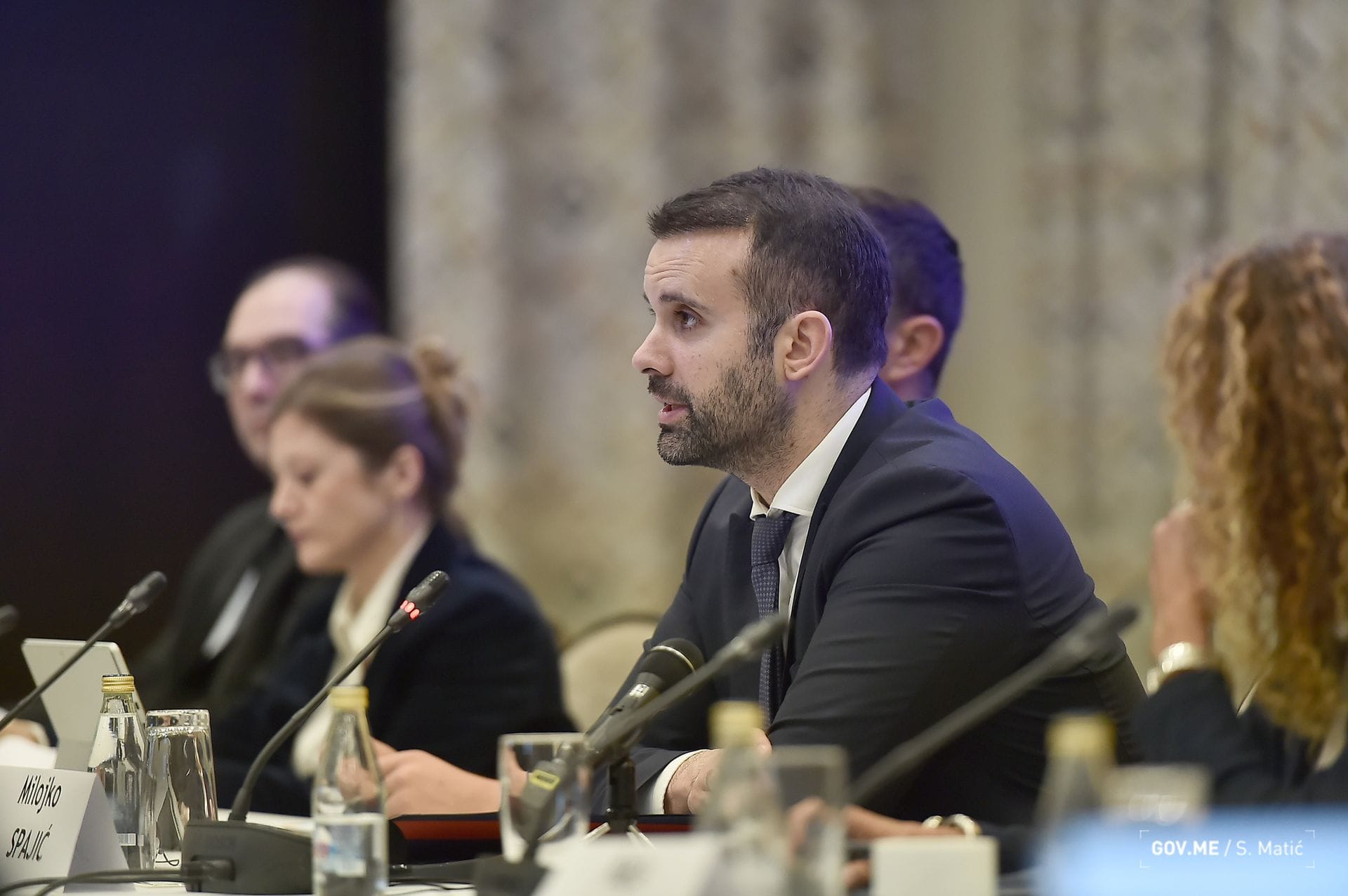Prime minister milojko spaji gave speach at the balkan dialogues event