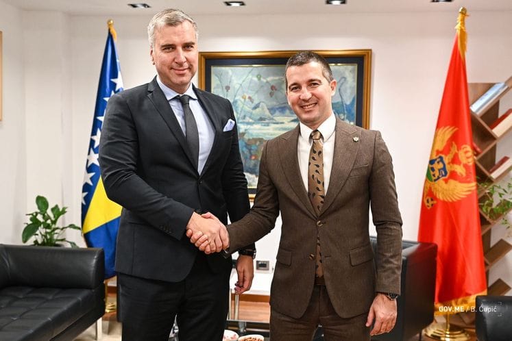 Aleksa Bečić, potpredsjednik Vlade Crne Gore, sastao se sa ambasadorom Bosne i Hercegovine u Crnoj Gori, Branimirom Jukićem