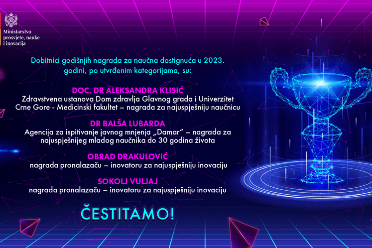 Dobitnici godišnjih nagrada za naučna dostignuća