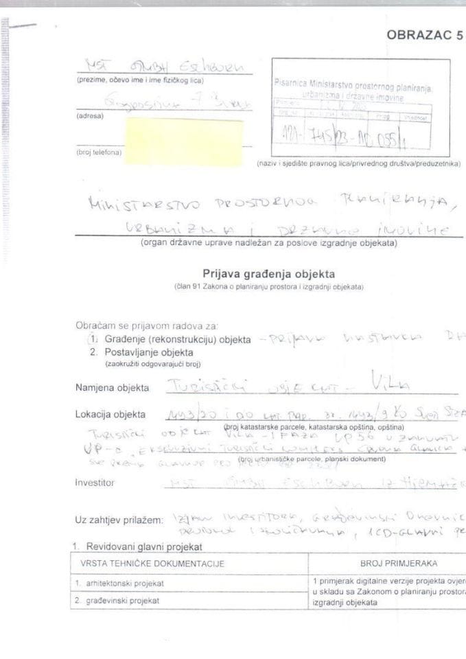 Prijava početka građenja objekta - 121-745-23-10055-1 MST GMBH ESCHBURN