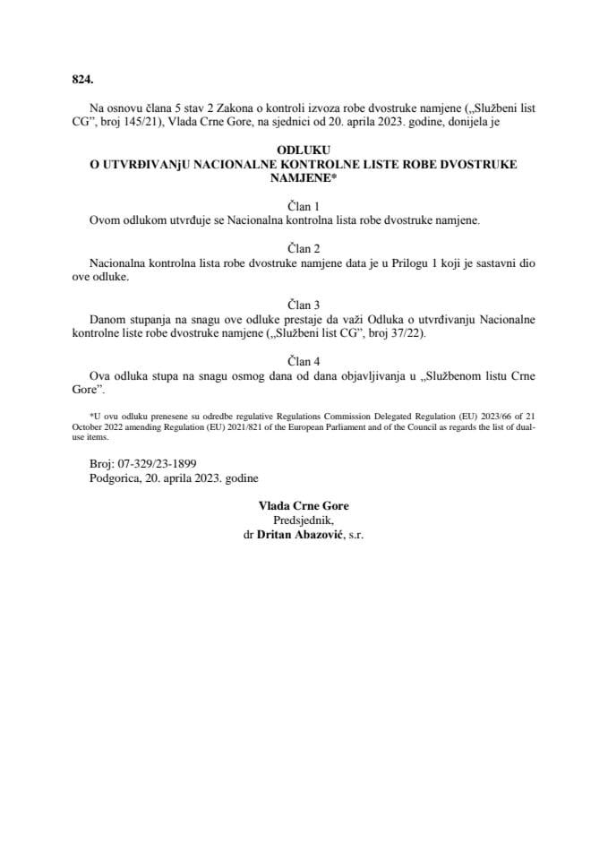 2. Odluka o utvrdjivanju NKL RDN  Sl list 53-23