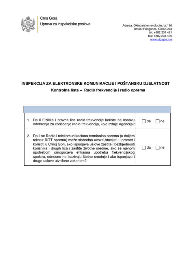 Kl 4 Radio frekfencije i radio oprema