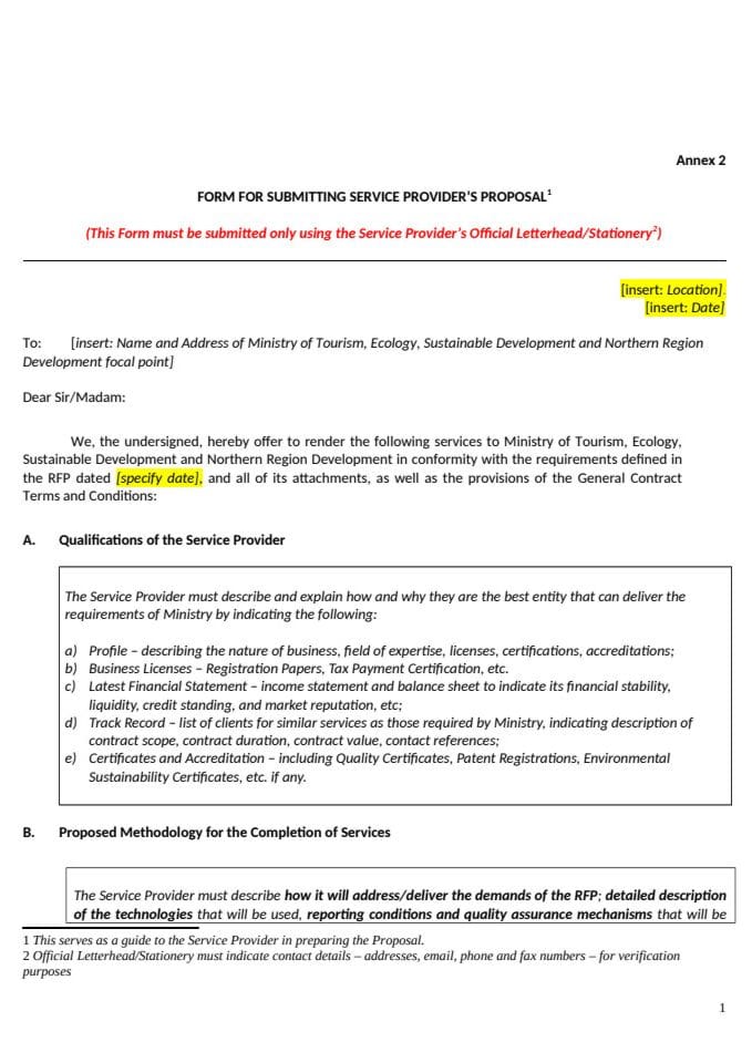 Annex 2 - Poziv za dostavljanje neobavezujuće ponude-Izrada web stranice_GEF 7 RfP 002-2023 u okviru projekta "Integrisanje biodiverziteta u sektorske politike i prakse i jačanje zaštite ključnih tačaka biodiverziteta u Crnoj Gori"