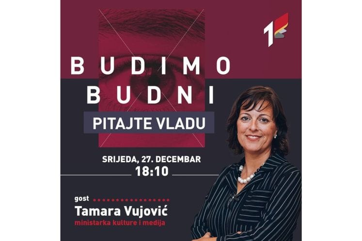 Ministarka Vujović u emisiji "Budimo budni - pitajte Vladu" na RTCG