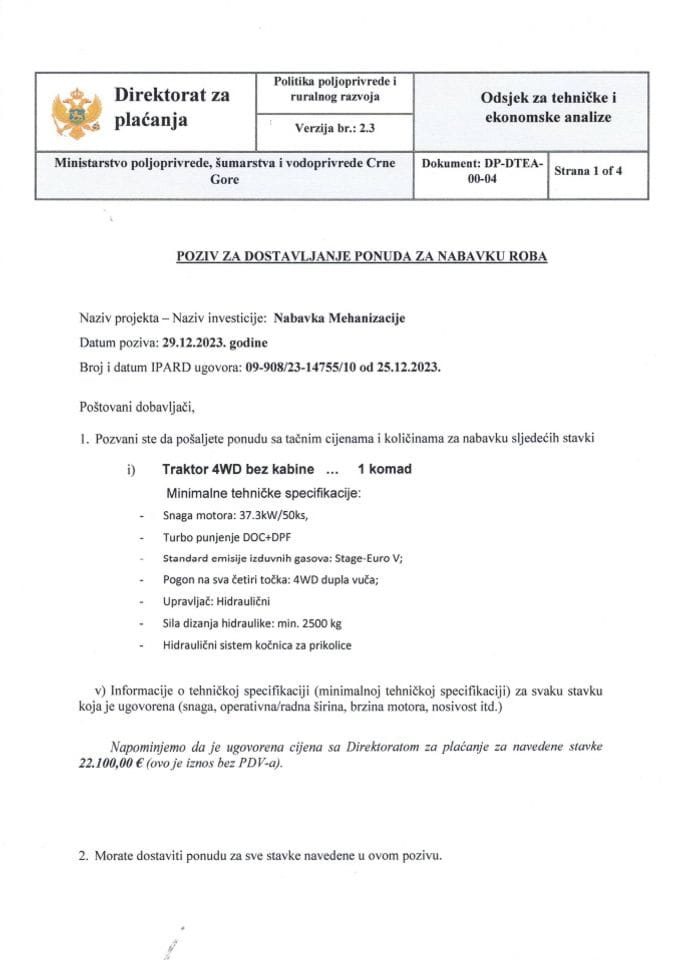 Ponuda za dostavljanje ponuda- Vuko Šćekić - Copy