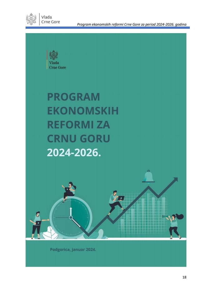 Предлог програма економских реформи за Црну Гору за период 2024-2026. година с Извјештајем са јавне расправе