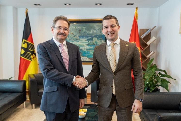 Potpredsjednik Bečić sa ambasadorom Njemačke Peterom Feltenom