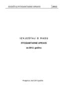 Izvještaj Fitosanitarne uprave za 2012. godinu