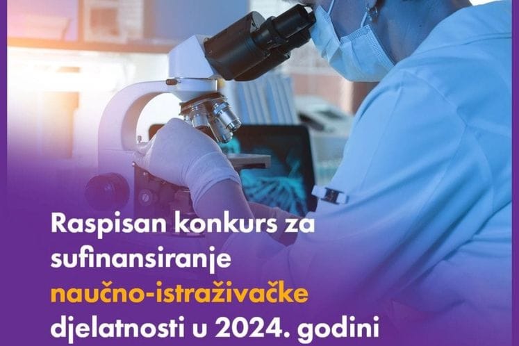 Konkurs za sufinansiranje naučnoistraživačke djelatnosti u 2024. godini