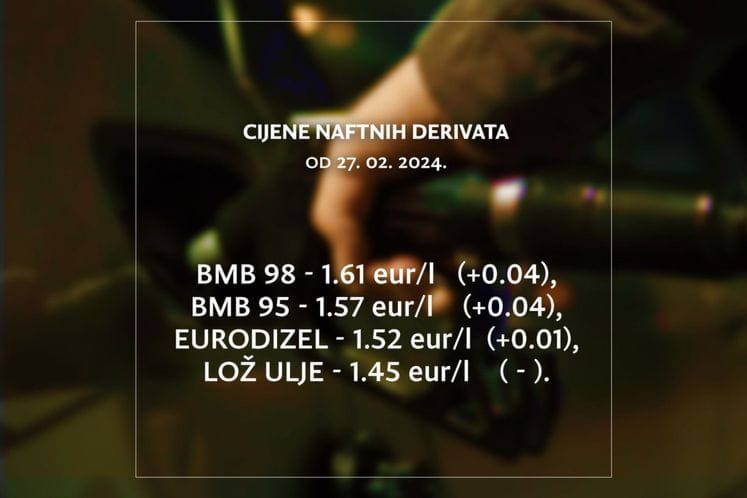Cijene goriva 26.02.