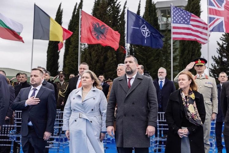 Ministar odbrane Dragan Krapović prisustvovao je danas inauguraciji NATO vazduhoplovne baze Kučova, u Albaniji