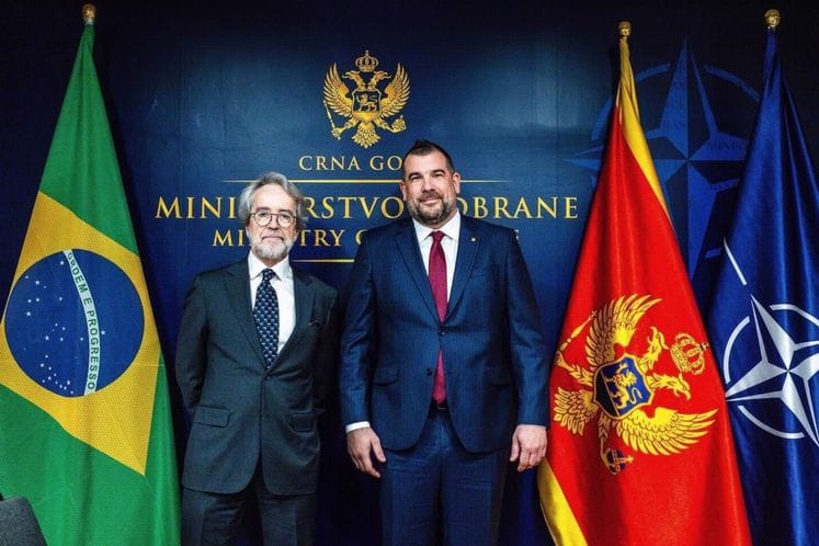 Ministar odbrane, Dragan Krapović sastao se sa ambasadorom Brazila, Žoze Maurom da Fonseka Kosta Koutom