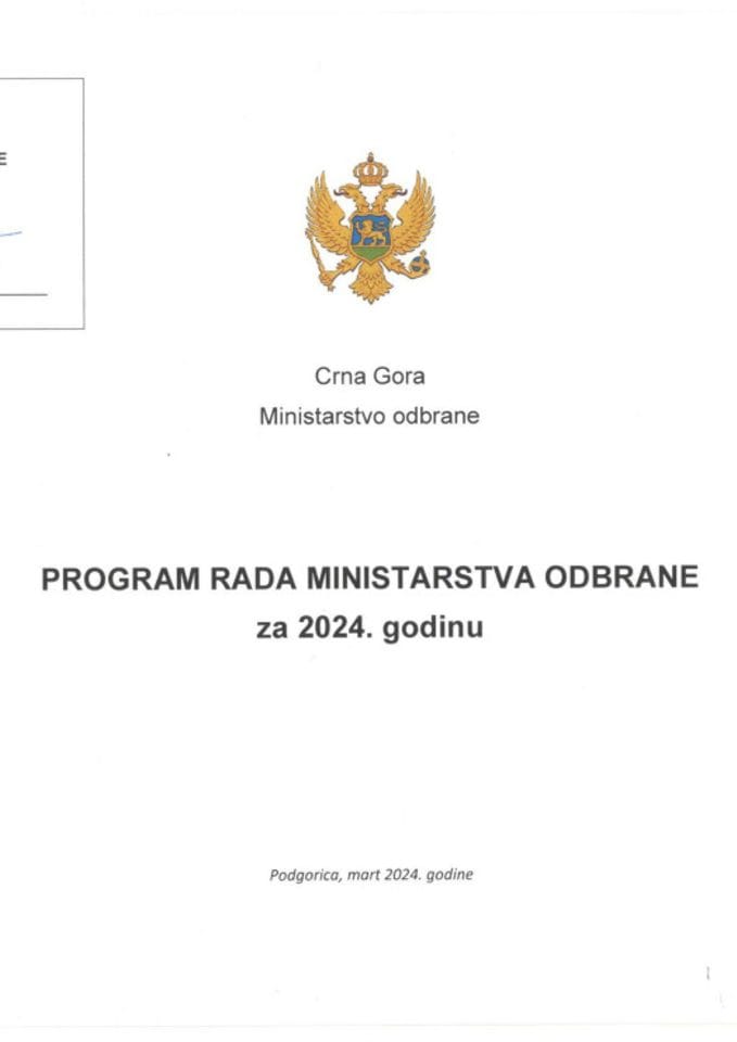 Usvojeni Program rada MO za 2024. godinu.