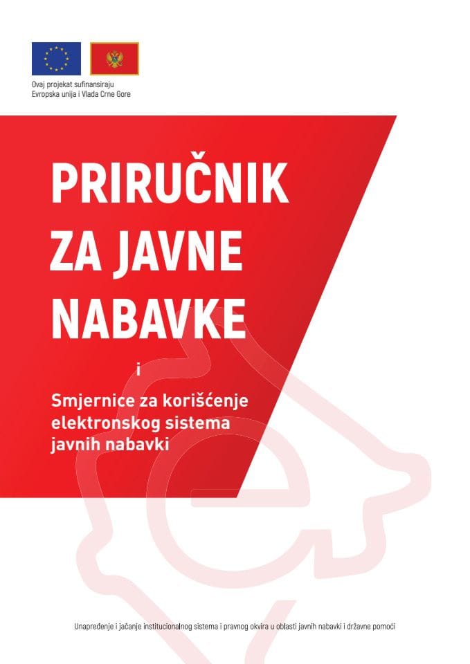 Priručnik Za Javne Nabavke I Smjernice Za Korišćenje Elektronskog ...