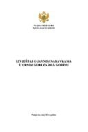 Godišnji izvještaj o javnim nabavkama u Crnoj Gori za 2013. godinu