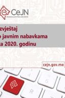 Godišnji izvještaj o javnim nabavkama u Crnoj Gori za 2020. godinu