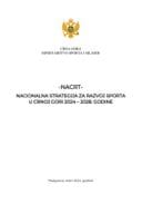 Nacrt Nacionalne strategije razvoja sporta 2024 2028 -latinica