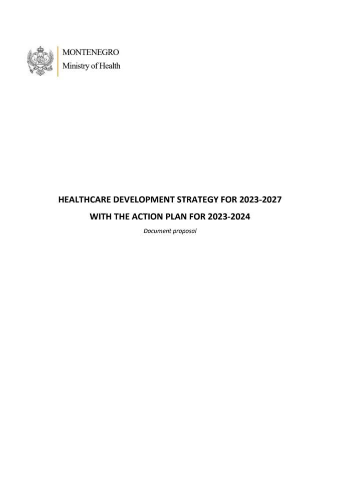 Healthcare development strategy for 2023-2027