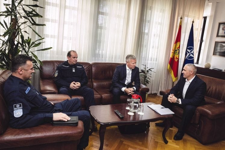 Kostić sa nizozemskim ambasadorom Reintjesom i predstavnicima kompanije DAMEN