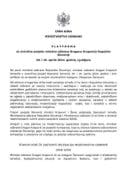 Predlog platforme za zvaničnu posjetu ministra odbrane Dragana Krapovića Republici Sloveniji, 18. i 19. aprila 2024. godine, Ljubljana