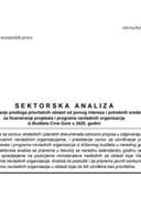 Nacrt sektorske analize - Manjine 2025