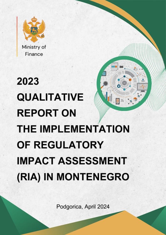 2023 qualitative report on the implementation of regulatory impact assessment (RIA) in Montenegro