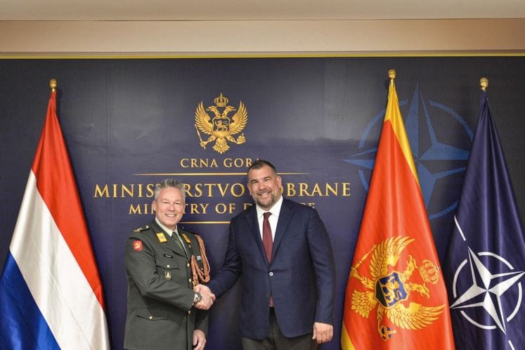 Ministar Krapović sa novoimenovanim izaslanikom odbrane Kraljevine Nizozemske