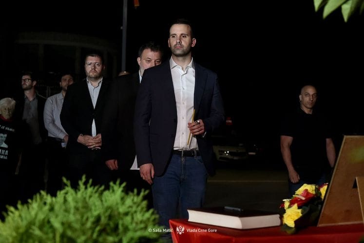 Milojko Spajić odao počast Dušku Jovanoviću