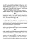 Interno pravilo o postupanju po prijavi zviždača o ugrožavanju javnog interesa koje upućuje na postojanje korupcije i zahtjevu za zaštitu zviždača