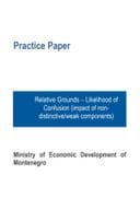 CP5 - Practice Paper of Relative Grounds of Refusal  Likelihood of Confusion (impact of non-distinctive weak components) ENG