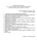 Предлог дневног реда за 31. (тематску) сједницу Владе Црне Горе